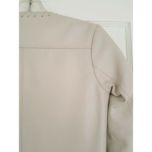 The Perfext NEW W Tags $1495 Women's Open Front Fringed Leather Jacket Size XS - Picture 9 of 9